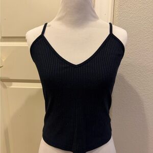 SHEIN Navy Ribbed Camisole Top